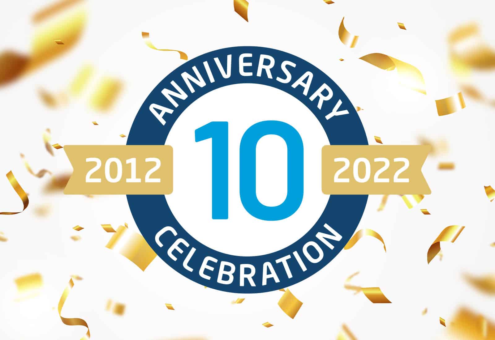 Celebrate our 10th anniversary with 10% off